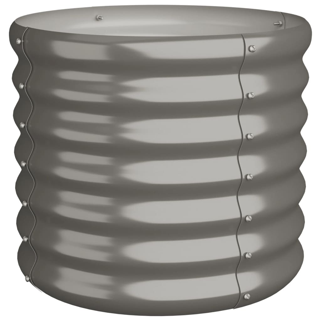 Pflanzkübel Verzinkter Stahl 40x40x36 cm Grau