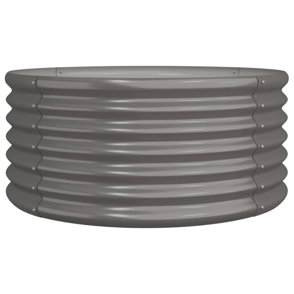 Pflanzkübel Verzinkter Stahl 80x80x36 cm Grau