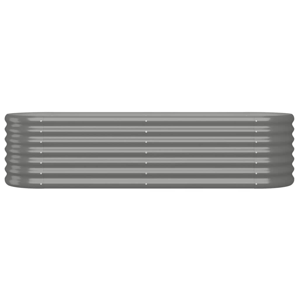 Hochbeet Verzinkter Stahl 152x40x36 cm Grau