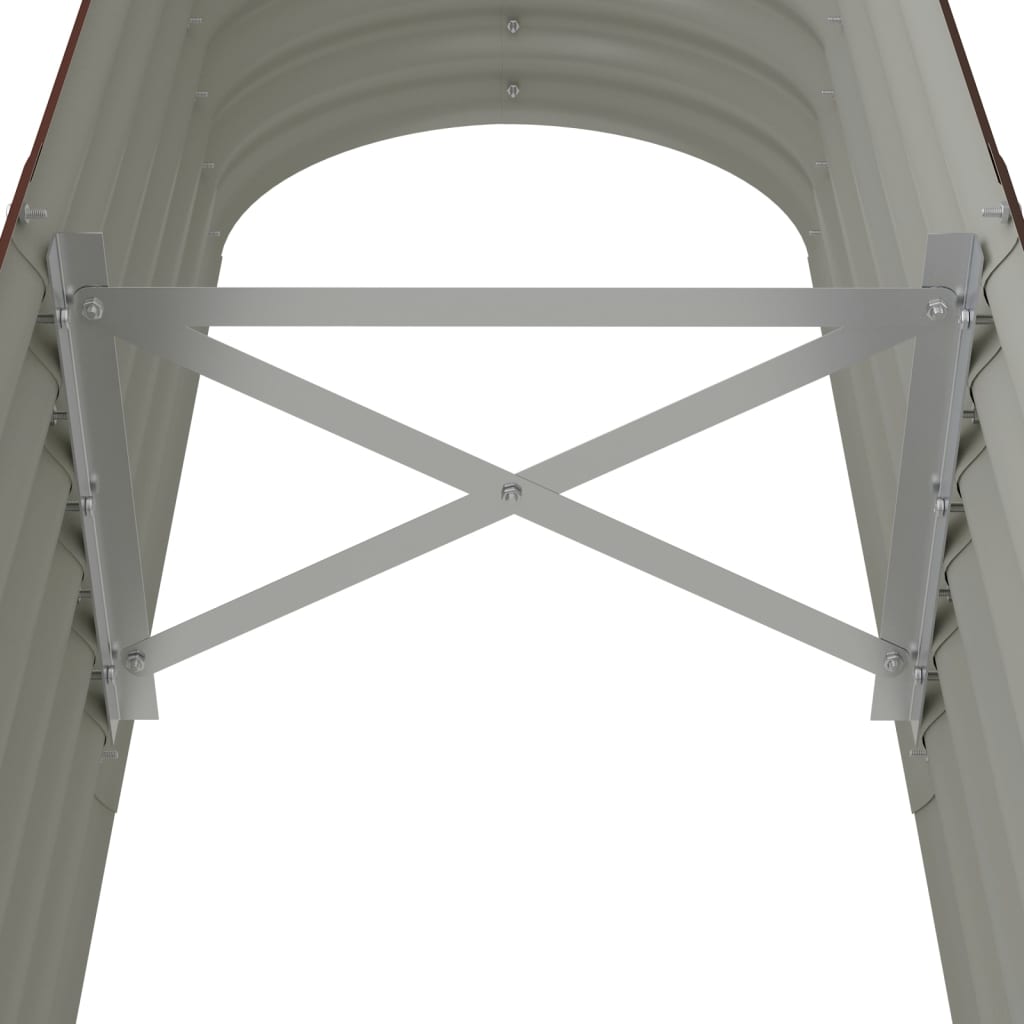 Hochbeet Verzinkter Stahl 152x40x36 cm Braun