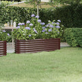 Hochbeet Verzinkter Stahl 152x40x36 cm Braun