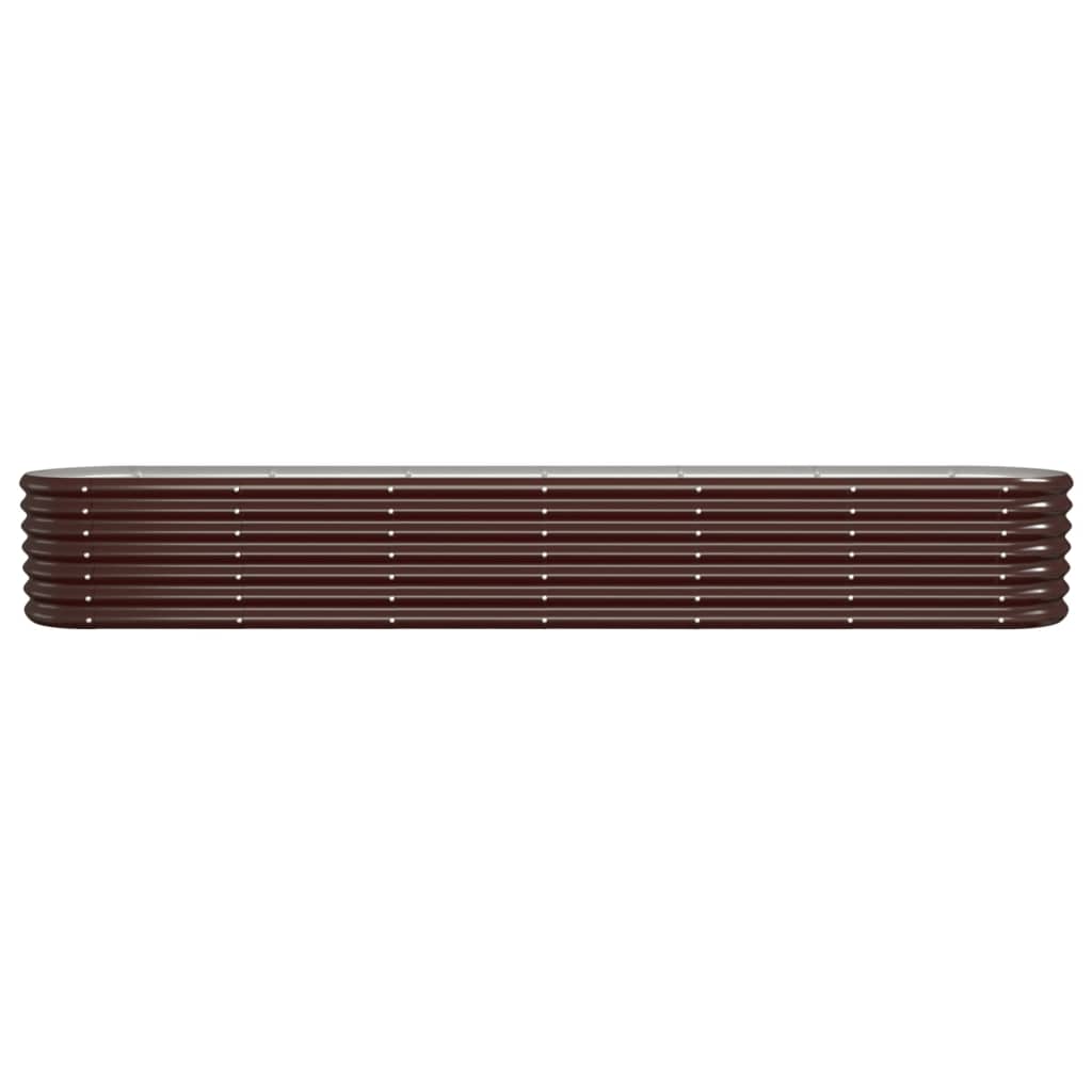 Hochbeet Verzinkter Stahl 260x40x36 cm Braun