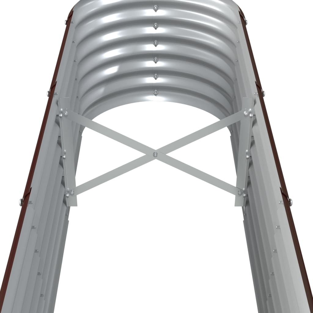 Hochbeet Verzinkter Stahl 260x40x36 cm Braun