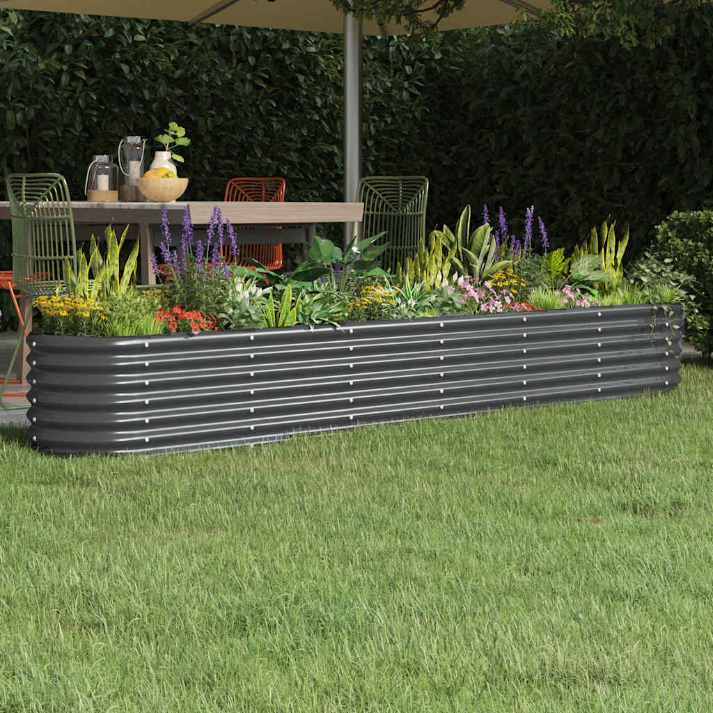 Hochbeet Verzinkter Stahl 260x40x36 cm Anthrazit
