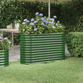 Hochbeet Verzinkter Stahl 114x40x68 cm Grün