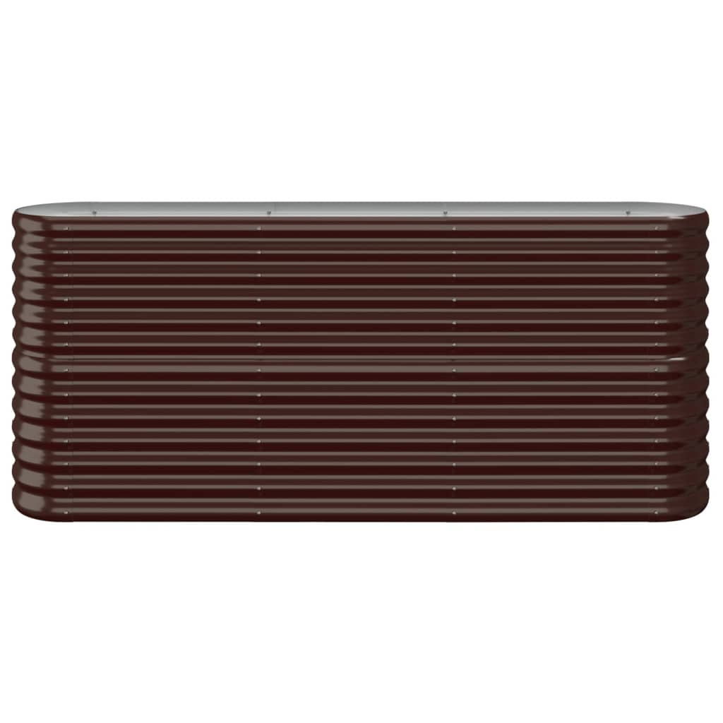 Hochbeet Verzinkter Stahl 152x40x68 cm Braun