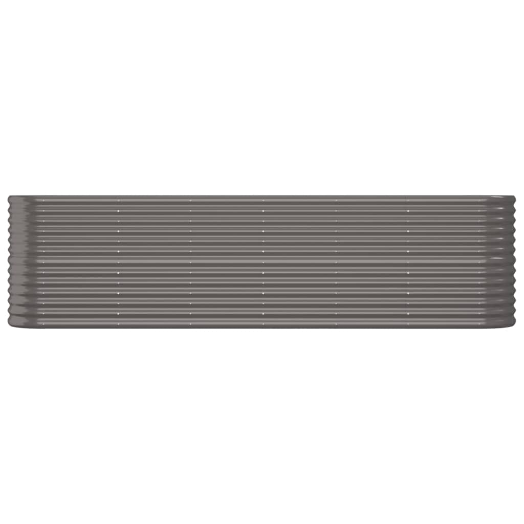 Hochbeet Verzinkter Stahl 260x40x68 cm Grau