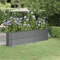 Hochbeet Verzinkter Stahl 260x40x68 cm Anthrazit