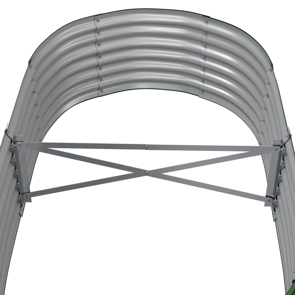 Hochbeet Verzinkter Stahl 152x80x36 cm Grün