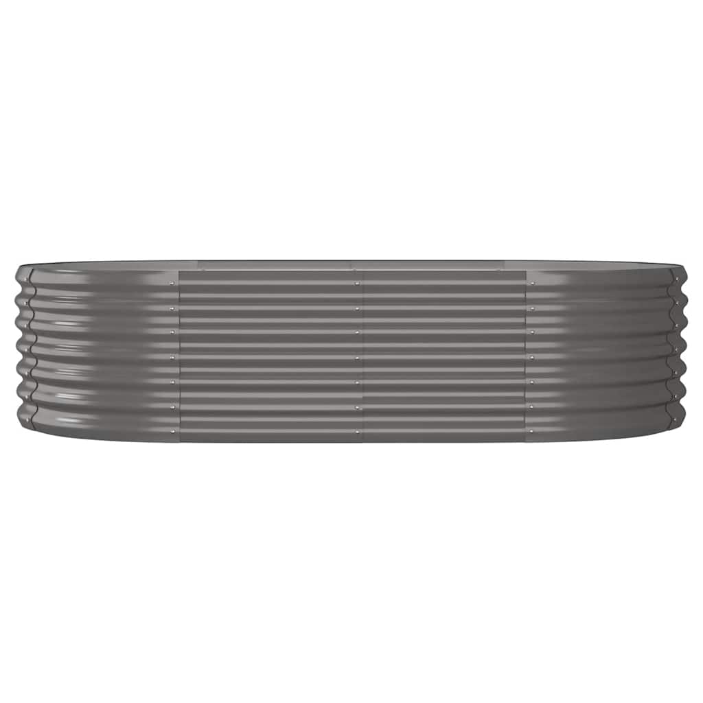 Hochbeet Verzinkter Stahl 152x80x36 cm Grau