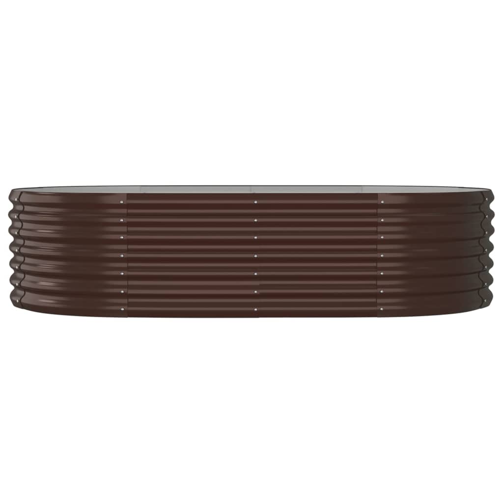 Hochbeet Verzinkter Stahl 152x80x36 cm Braun