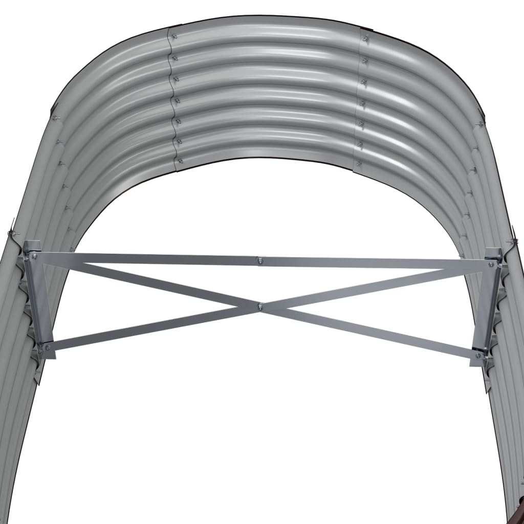 Hochbeet Verzinkter Stahl 152x80x36 cm Braun
