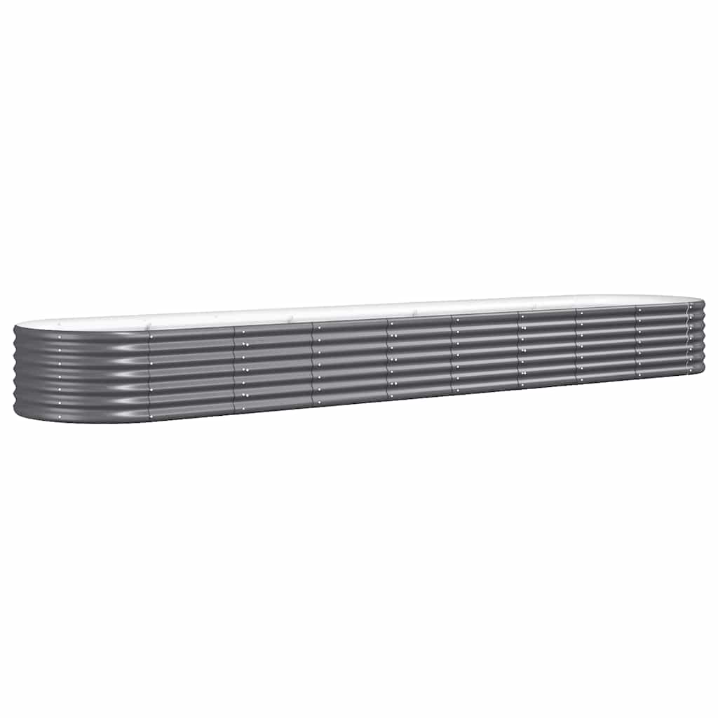 Hochbeet Verzinkter Stahl 368x80x36 cm Anthrazit