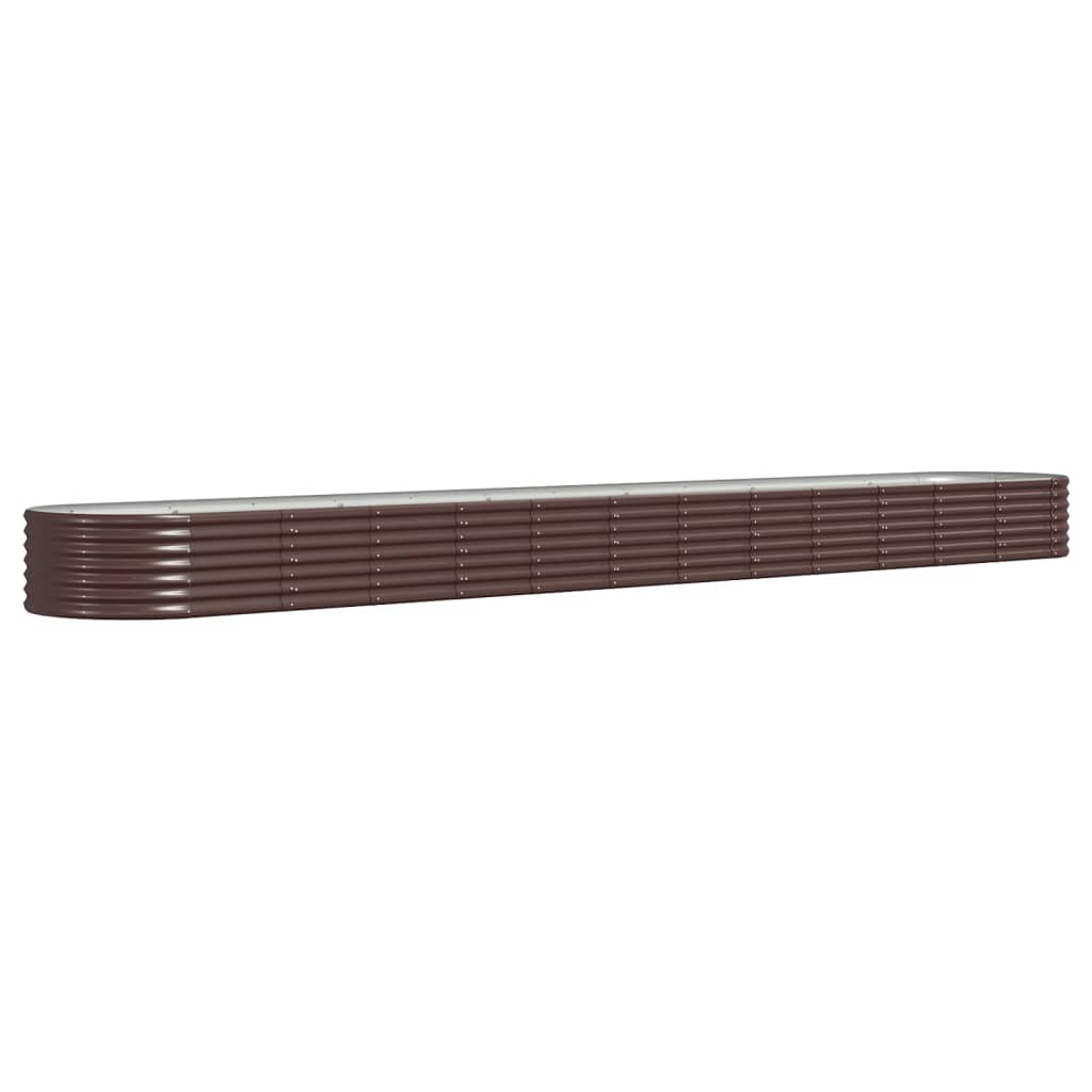 Hochbeet Verzinkter Stahl 512x80x36 cm Braun