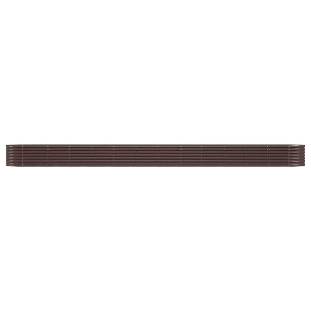 Hochbeet Verzinkter Stahl 512x80x36 cm Braun
