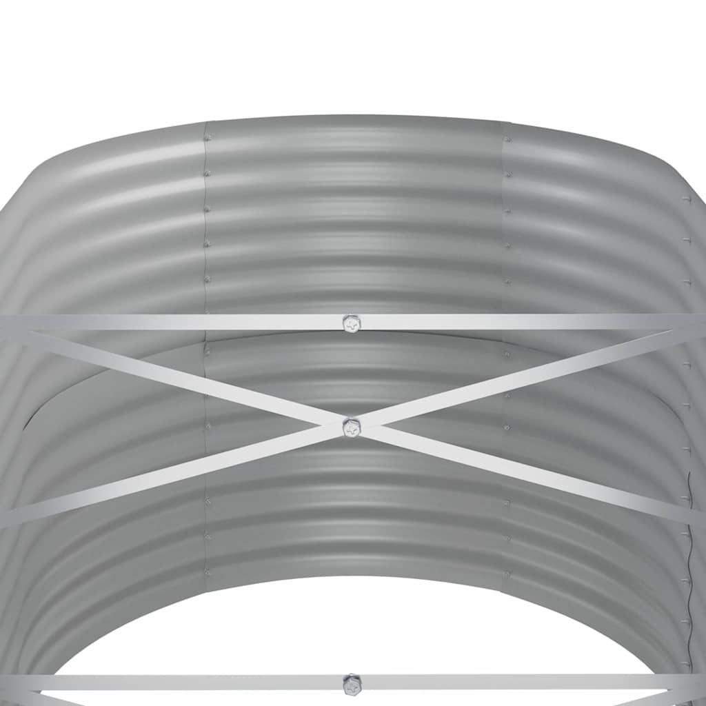 Hochbeet Verzinkter Stahl 152x80x68 cm Grau