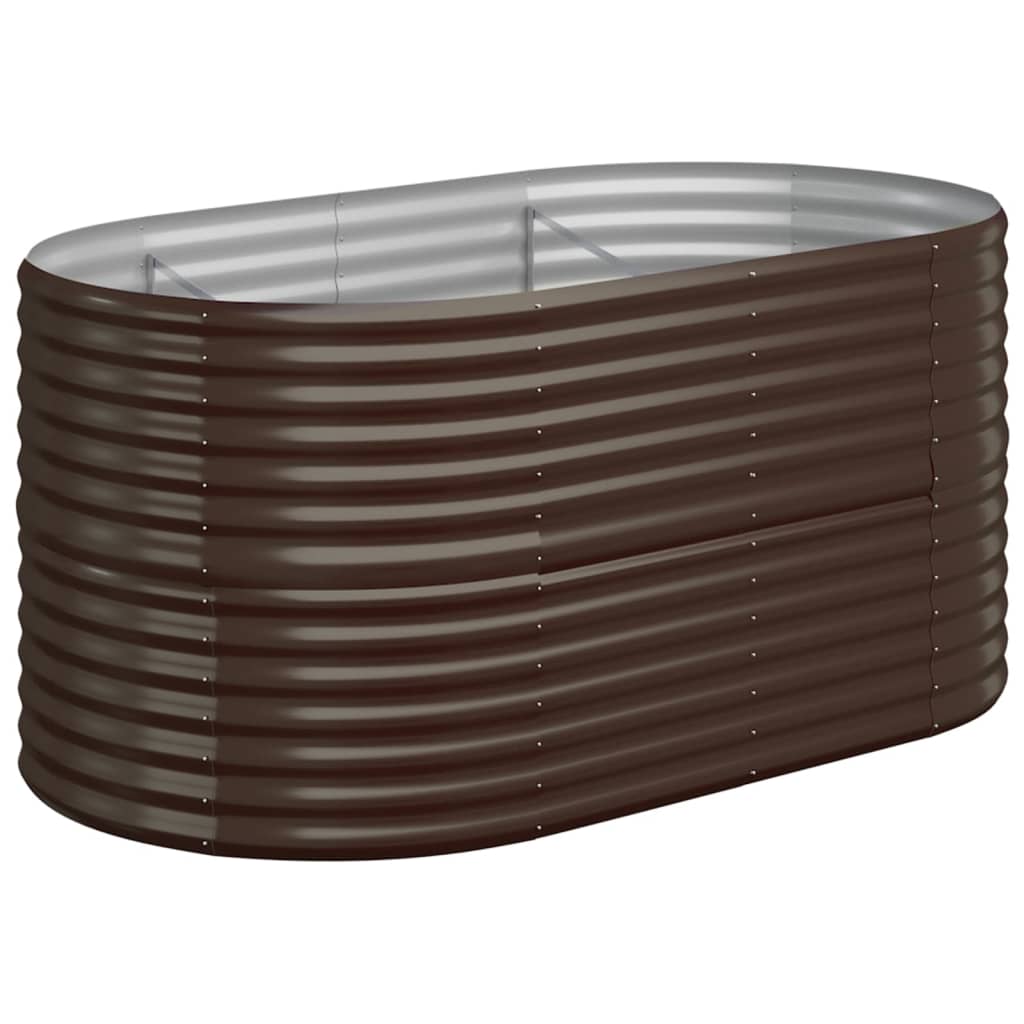 Hochbeet Verzinkter Stahl 152x80x68 cm Braun