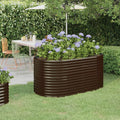 Hochbeet Verzinkter Stahl 152x80x68 cm Braun