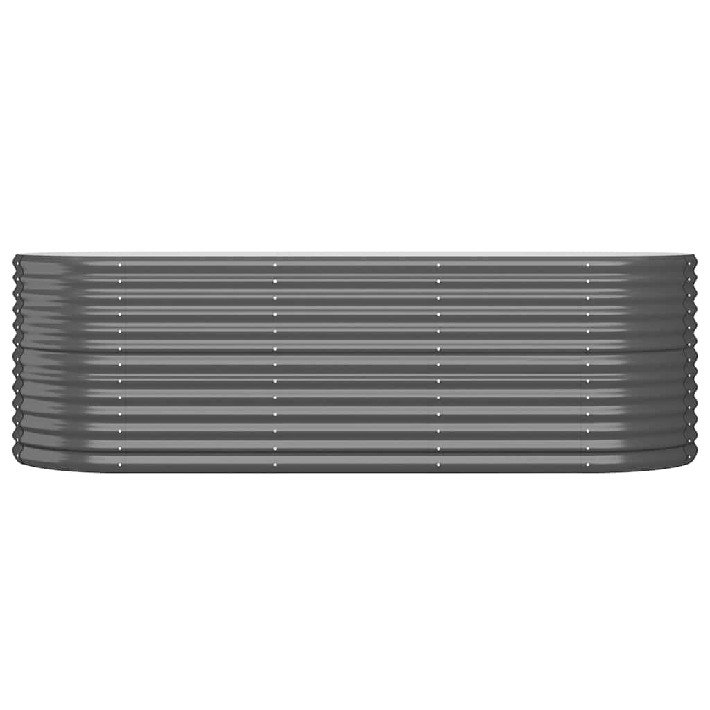 Hochbeet Verzinkter Stahl 224x80x68 cm Anthrazit