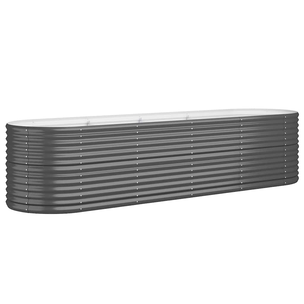Hochbeet Verzinkter Stahl 296x80x68 cm Anthrazit
