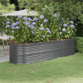 Hochbeet Verzinkter Stahl 296x80x68 cm Anthrazit