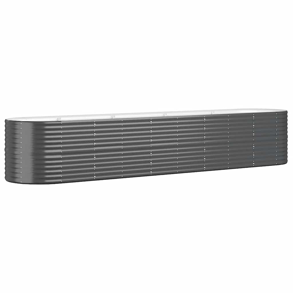 Hochbeet Verzinkter Stahl 368x80x68 cm Anthrazit