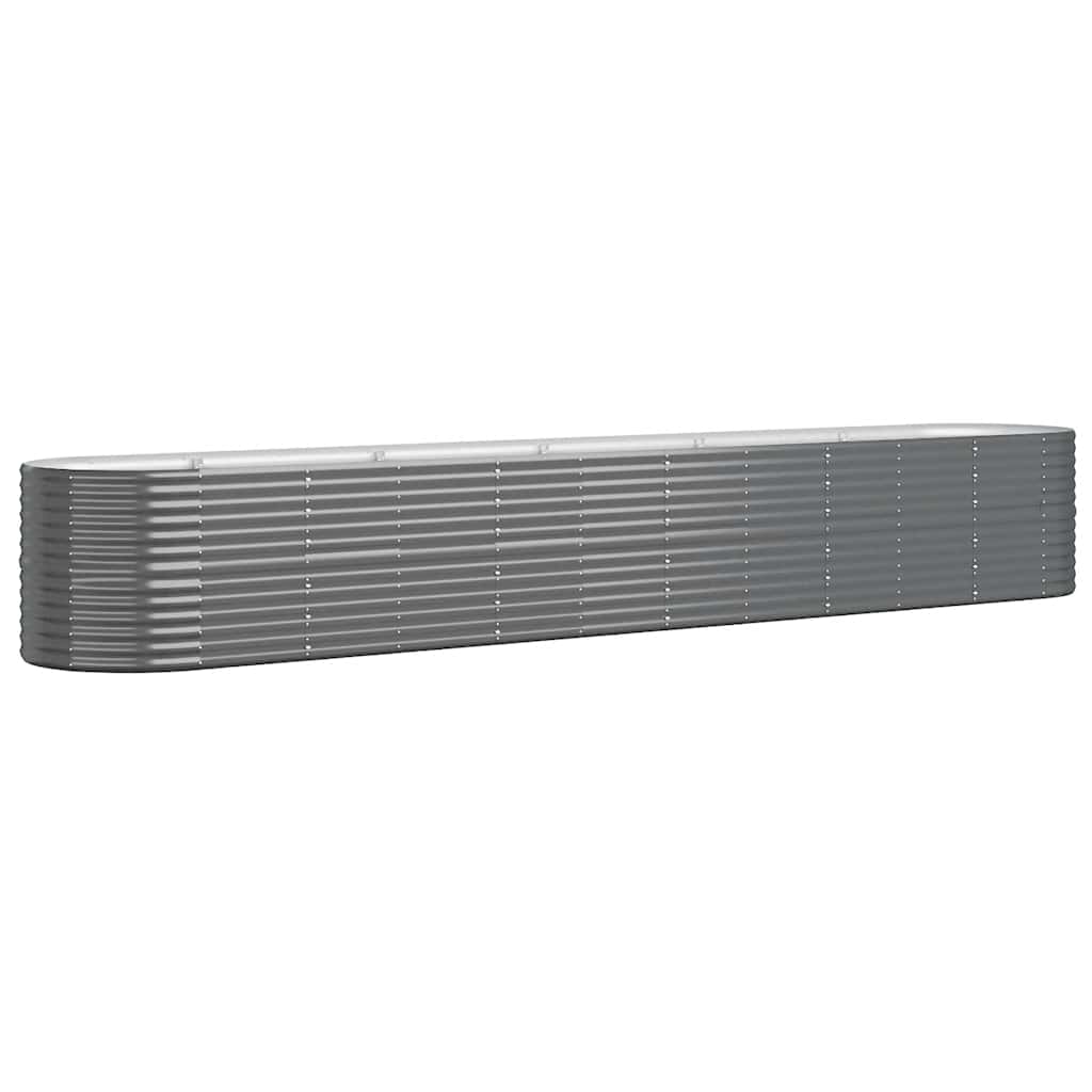 Hochbeet Verzinkter Stahl 440x80x68 cm Anthrazit