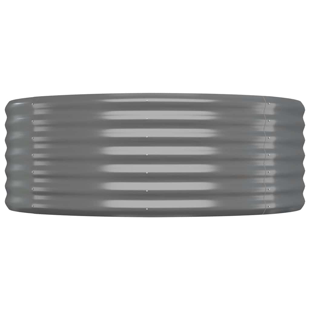 Hochbeet Verzinkter Stahl 100x100x36 cm Grau