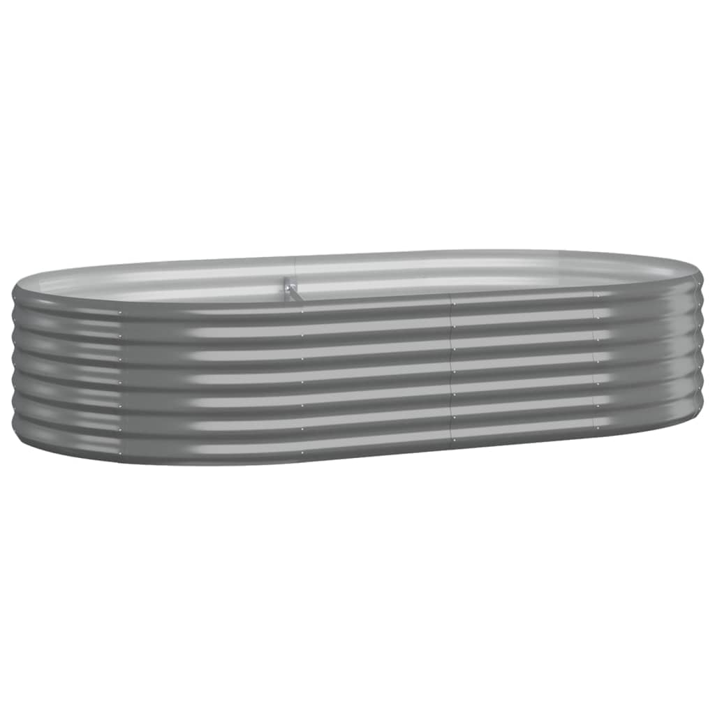 Hochbeet Verzinkter Stahl 175x100x36 cm Grau