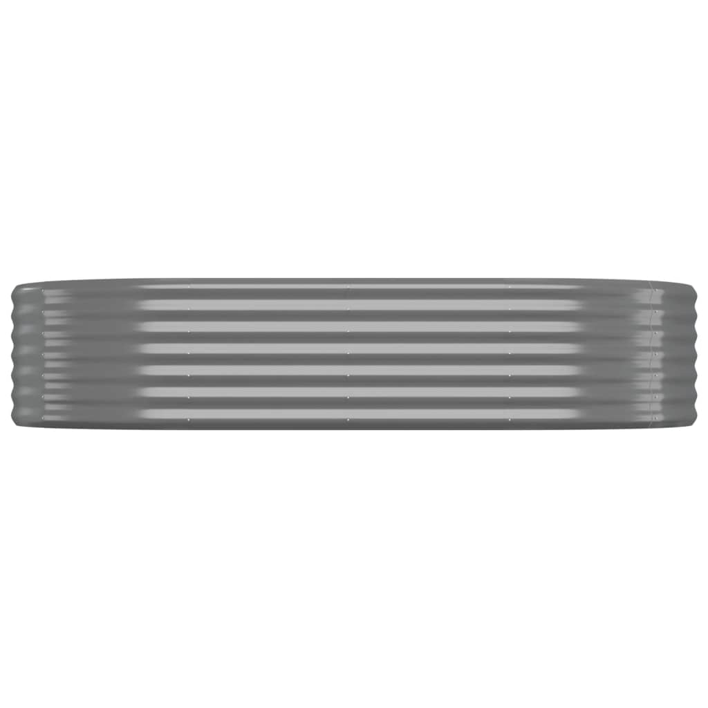 Hochbeet Verzinkter Stahl 175x100x36 cm Grau