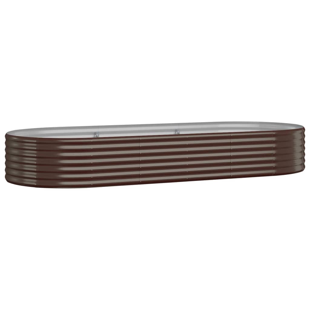 Hochbeet Verzinkter Stahl 249x100x36 cm Braun