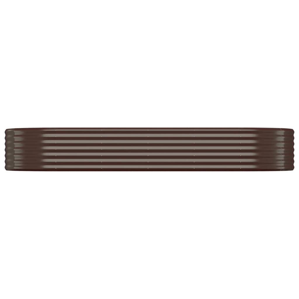 Hochbeet Verzinkter Stahl 249x100x36 cm Braun