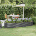 Hochbeet Verzinkter Stahl 249x100x36 cm Anthrazit