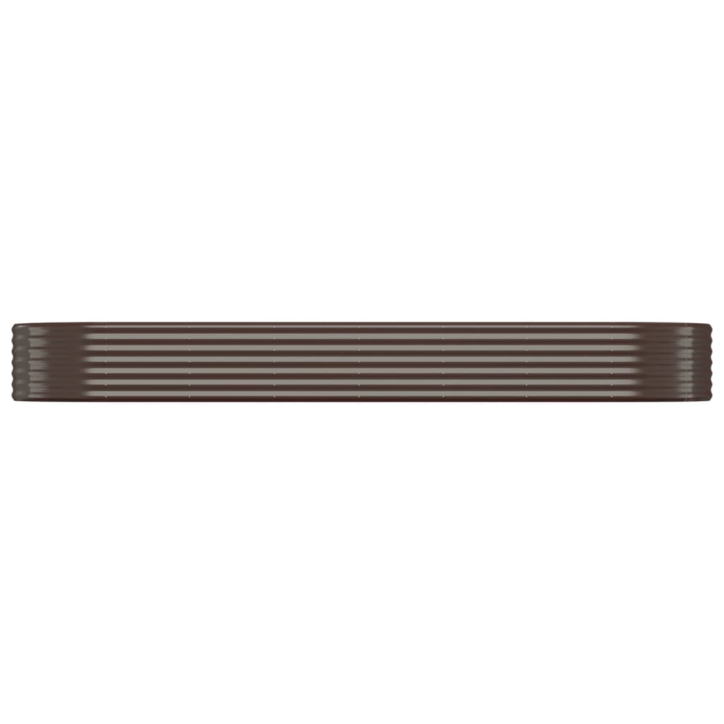 Hochbeet Verzinkter Stahl 322x100x36 cm Braun