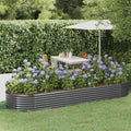 Hochbeet Verzinkter Stahl 322x100x36 cm Anthrazit