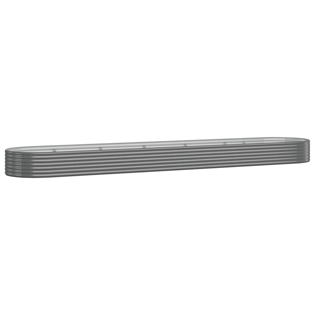 Hochbeet Verzinkter Stahl 507x100x36 cm Grau