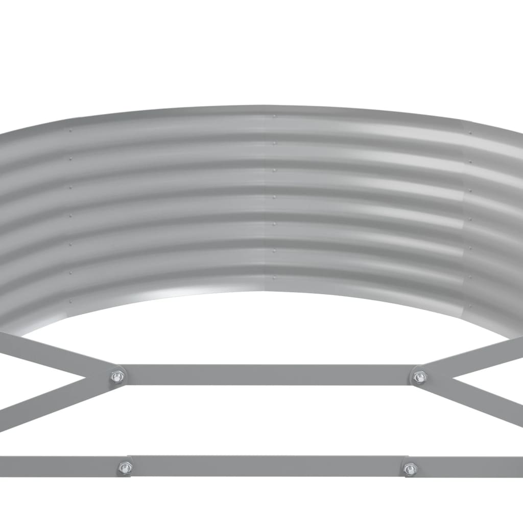 Hochbeet Verzinkter Stahl 507x100x36 cm Grau