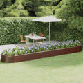 Hochbeet Verzinkter Stahl 507x100x36 cm Braun