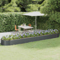 Hochbeet Verzinkter Stahl 507x100x36 cm Anthrazit