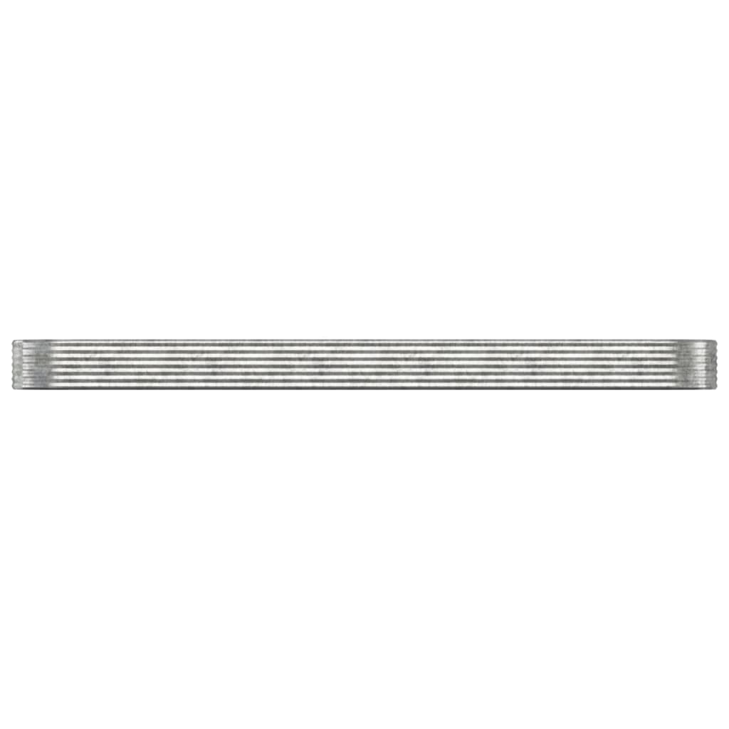 Hochbeet Verzinkter Stahl 507x100x36 cm Silbern