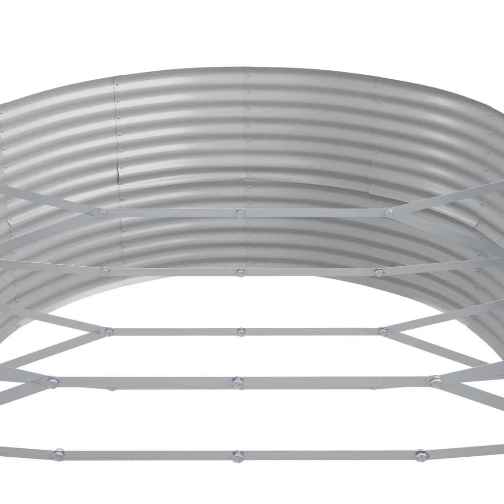 Hochbeet Verzinkter Stahl 544x100x36 cm Grau