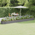 Hochbeet Verzinkter Stahl 544x100x36 cm Grau