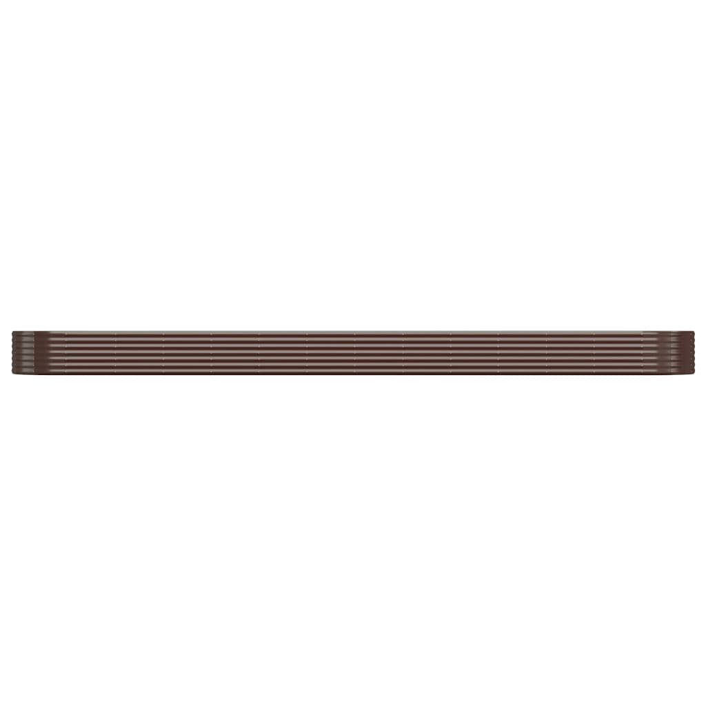 Hochbeet Verzinkter Stahl 544x100x36 cm Braun