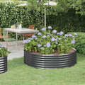 Hochbeet Verzinkter Stahl 140x140x36 cm Anthrazit