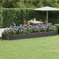 Hochbeet Verzinkter Stahl 450x140x36 cm Anthrazit