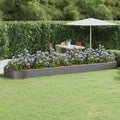Hochbeet Verzinkter Stahl 523x140x36 cm Grau