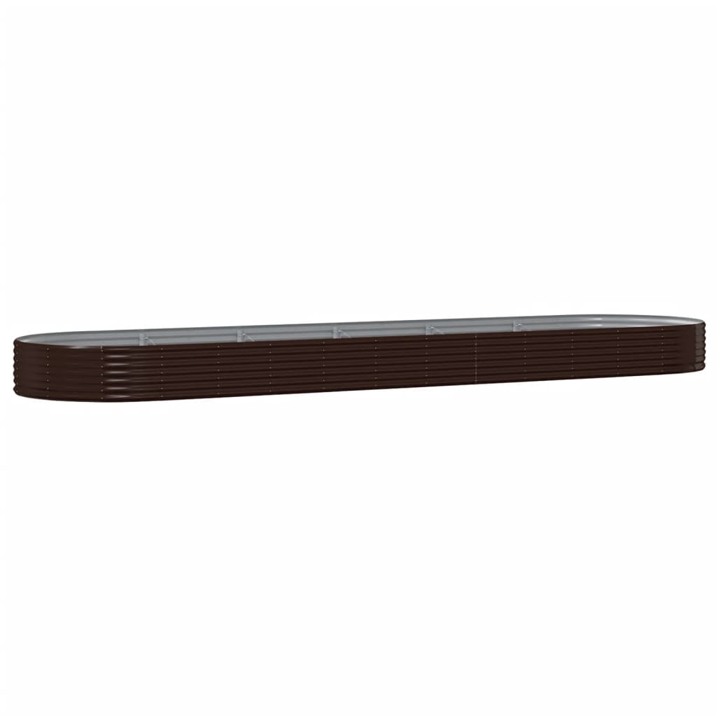 Hochbeet Verzinkter Stahl 523x140x36 cm Braun
