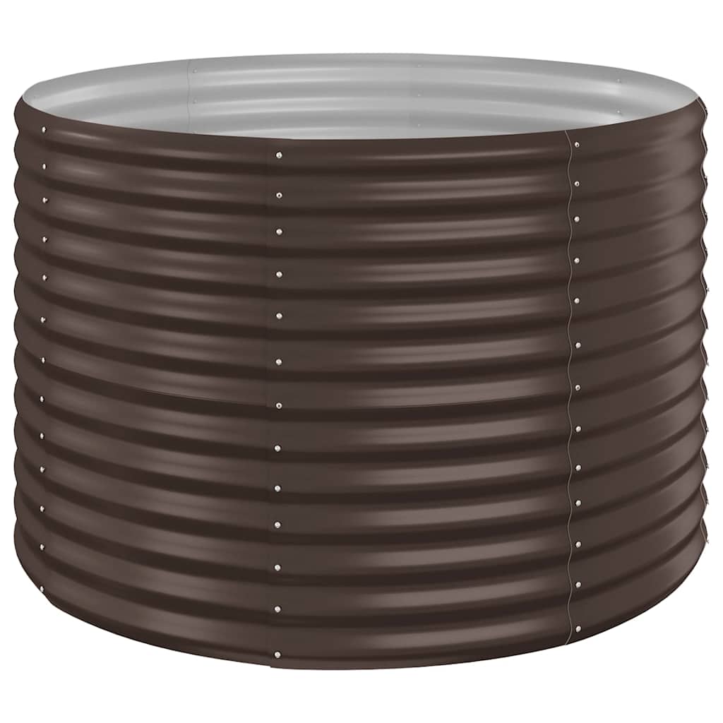 Hochbeet Verzinkter Stahl 100x100x68 cm Braun