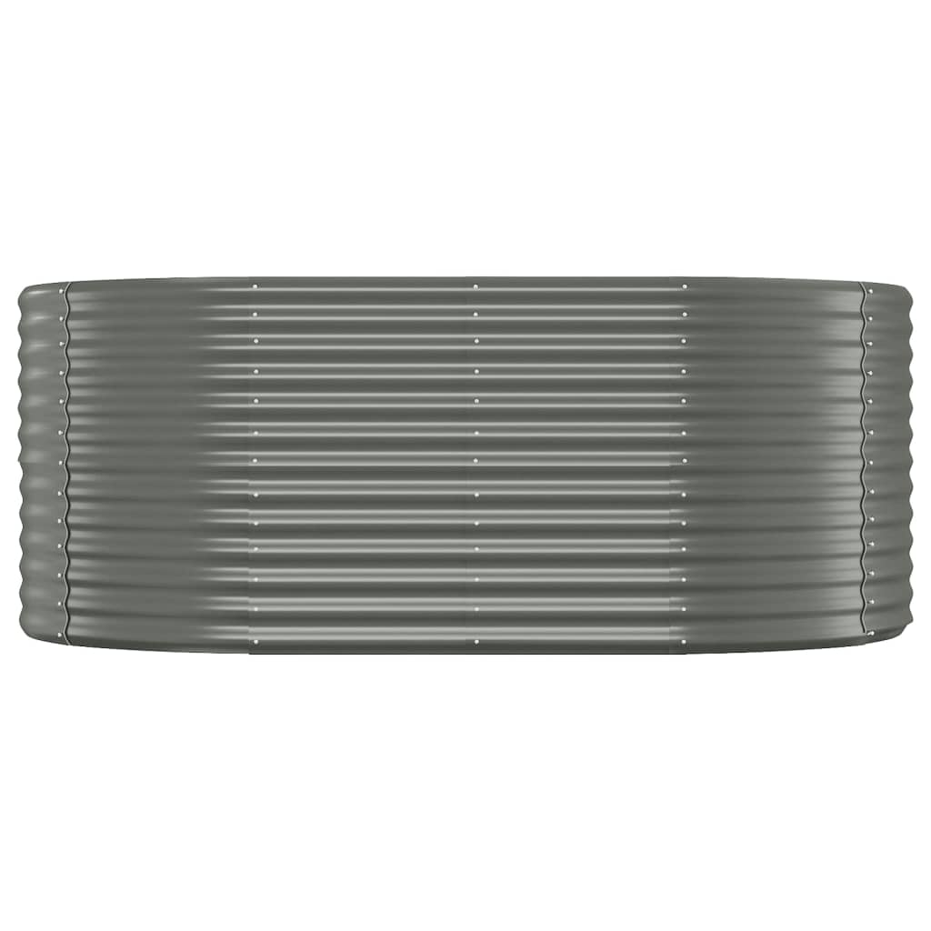Hochbeet Verzinkter Stahl 175x100x68 cm Grau