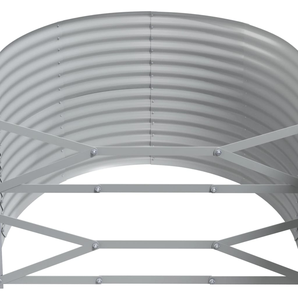 Hochbeet Verzinkter Stahl 249x100x68 cm Grau